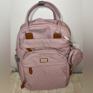 BabbleRoo Diaper Bag Pink Backpack